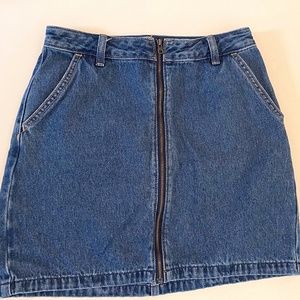 Holister Jean High Waisted Skirt